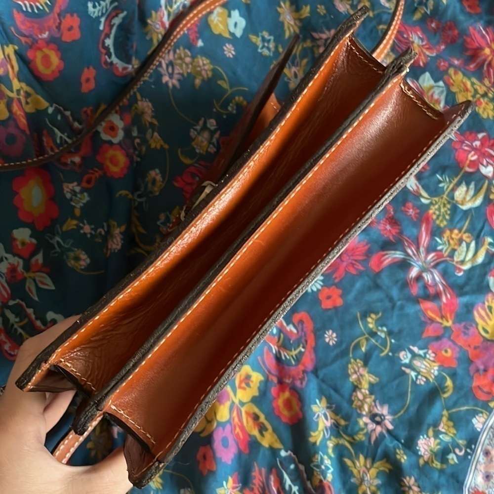 Brand New Patricia Nash Genuine Tooled Leather Lanza Crossbody Purse Florence - Picture 11 of 16